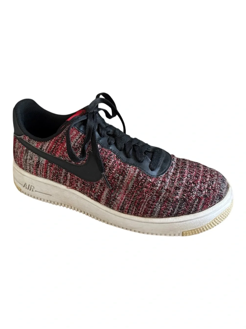 Nike Air Force 1 Flyknit 2.0 University Red Black